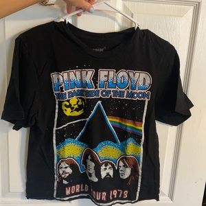 PINK FLOYD cropped band t-shirt